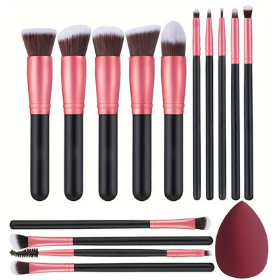 BelleBrush™ 14-Piece Luxe Makeup Brush Set