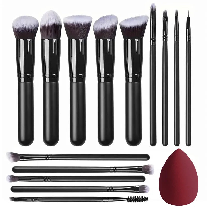 BelleBrush™ 14-Piece Luxe Makeup Brush Set
