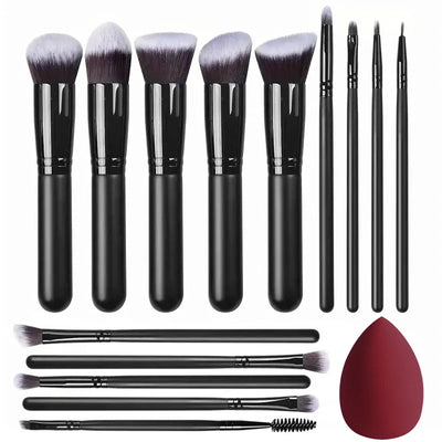 BelleBrush™ 14-Piece Luxe Makeup Brush Set