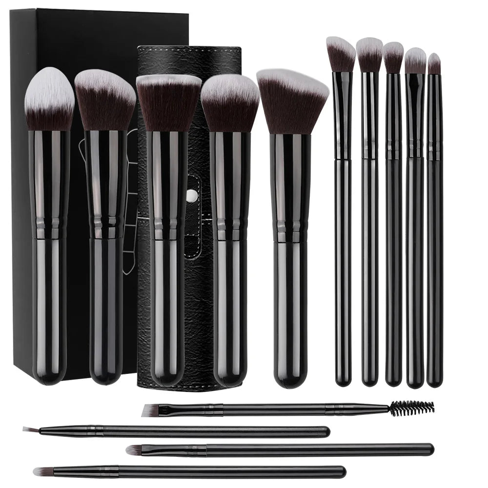 BelleBrush™ 14-Piece Luxe Makeup Brush Set